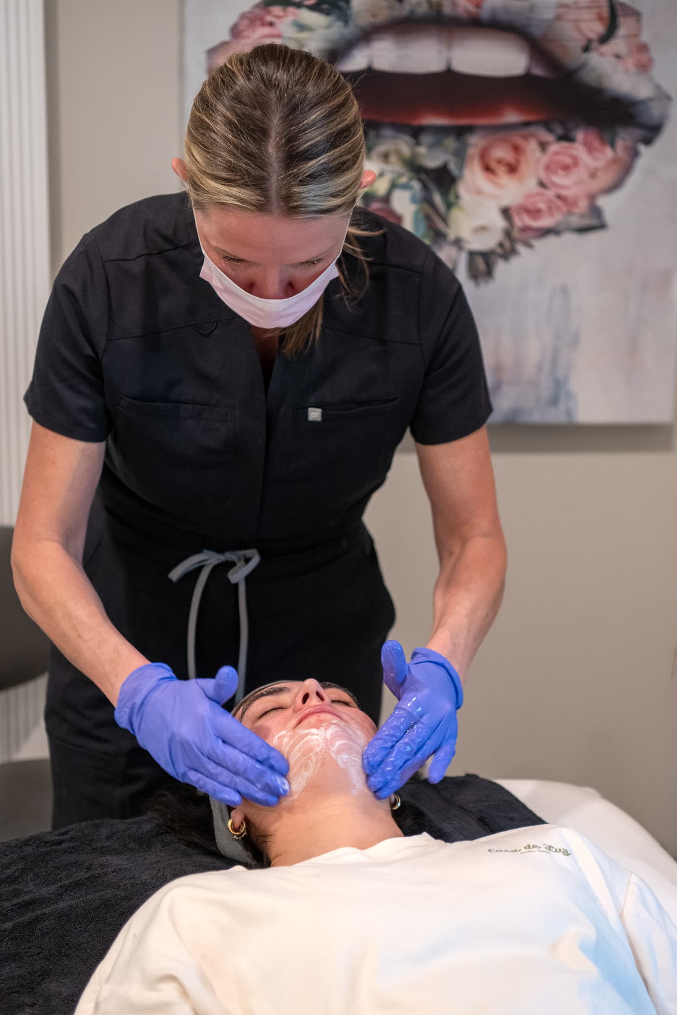 Cleansing facial treatment at 512 Skincare