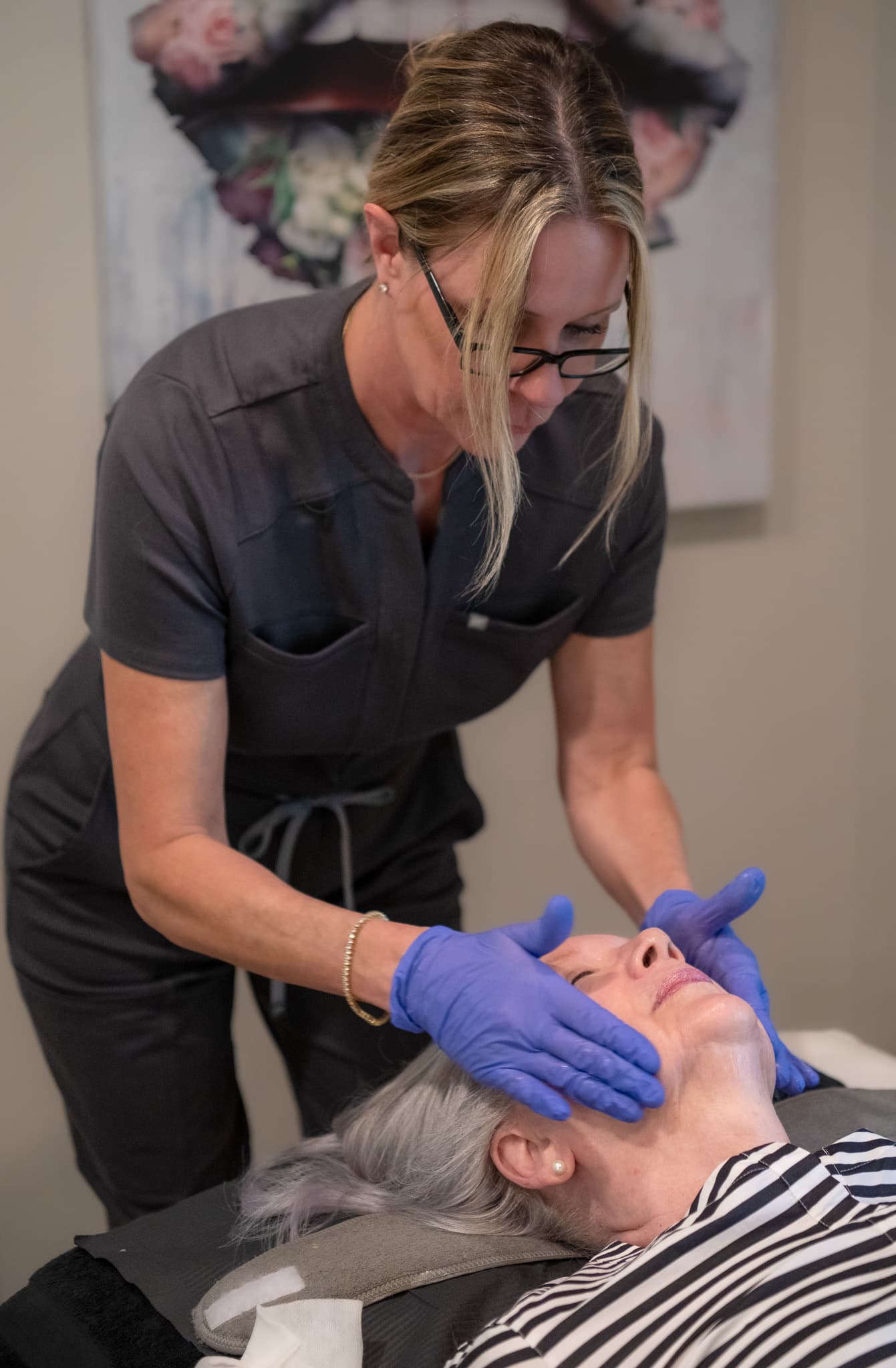 Corrective facial massage at 512 Skincare